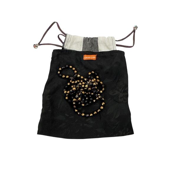 CHAN LUU Semi-Precious Necklace or Wrap Bracelet in Black & Gold - Picture 5 of 9